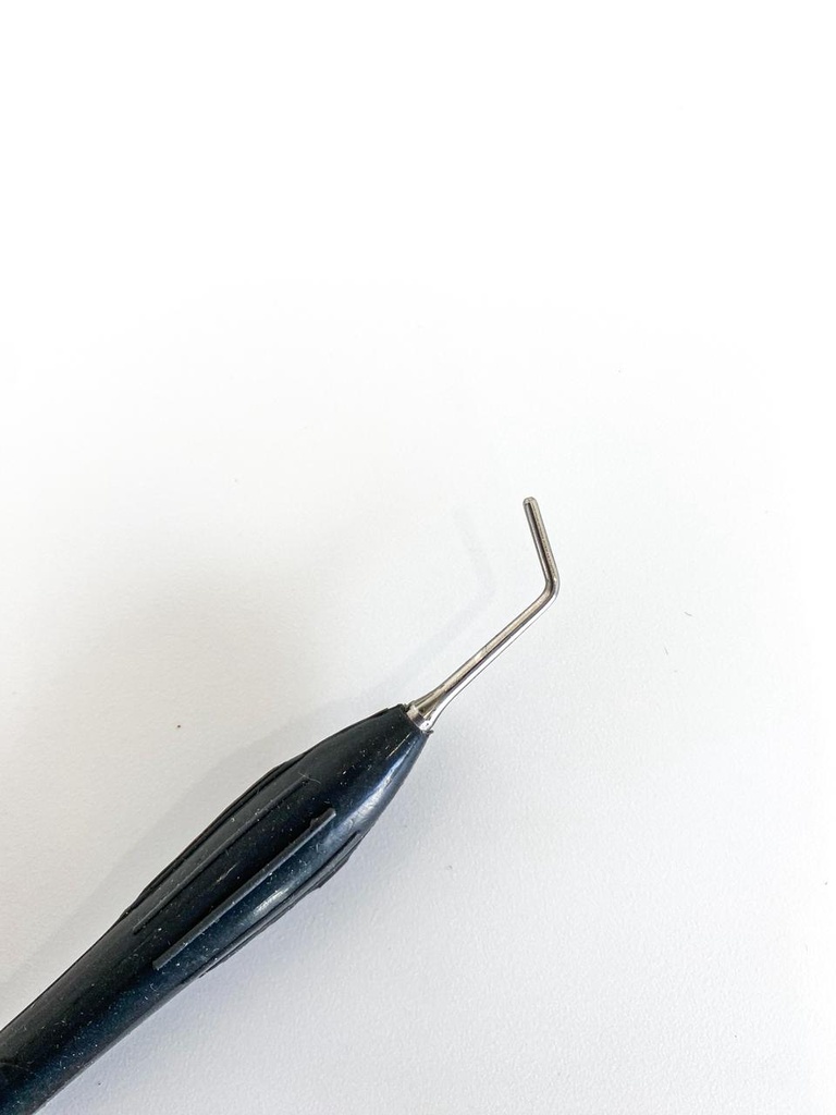 ESPÁTULA PARA COMPOSITE DE MANGO SILICONADO NEGRO