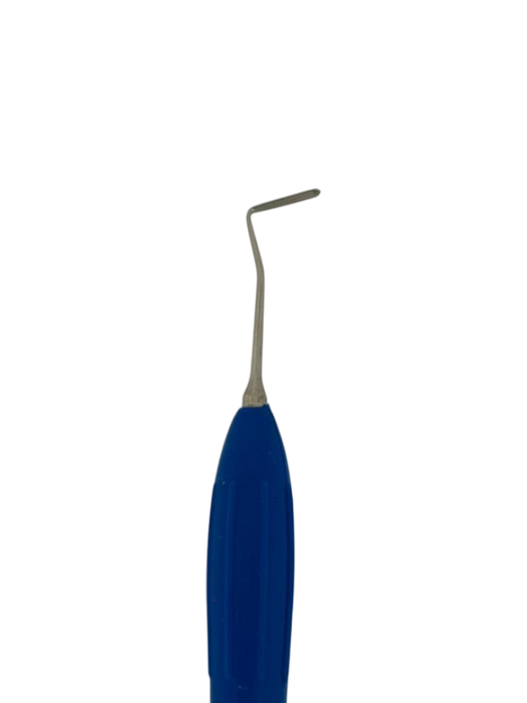 ESPÁTULA PARA COMPOSITE DE MANGO SILICONADO AZUL