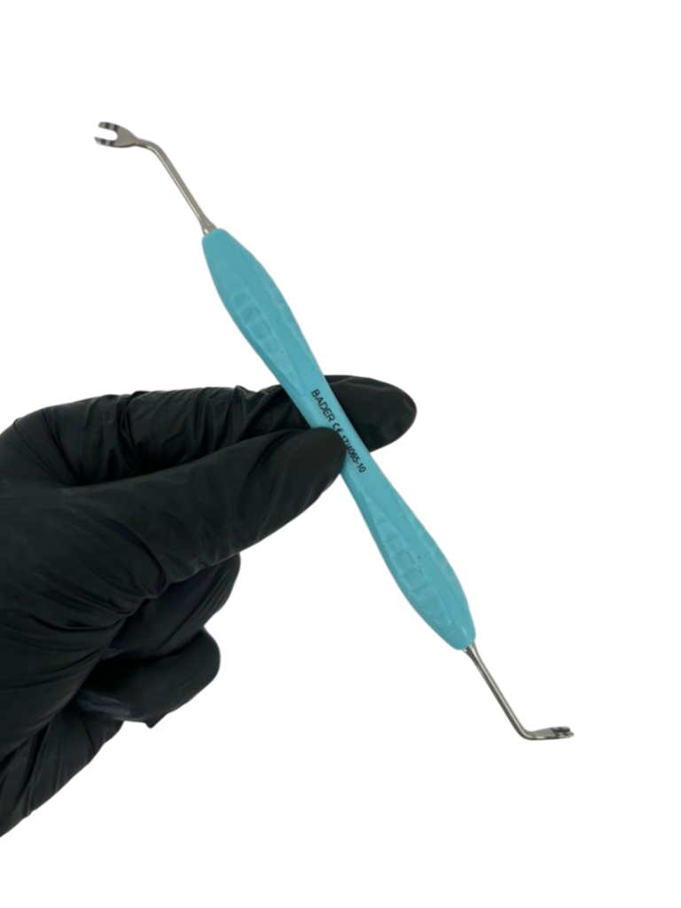 ESPÁTULA PARA COMPOSITE DE MANGO SILICONADO TURQUESA