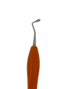 ESPÁTULA PARA COMPOSITE DE MANGO SILICONADO NARANJA