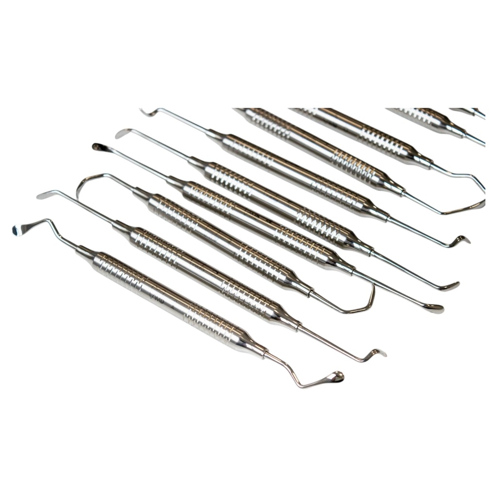 KIT DE 11 CURETAS PARA ELEVACION DE PISO DE SENO