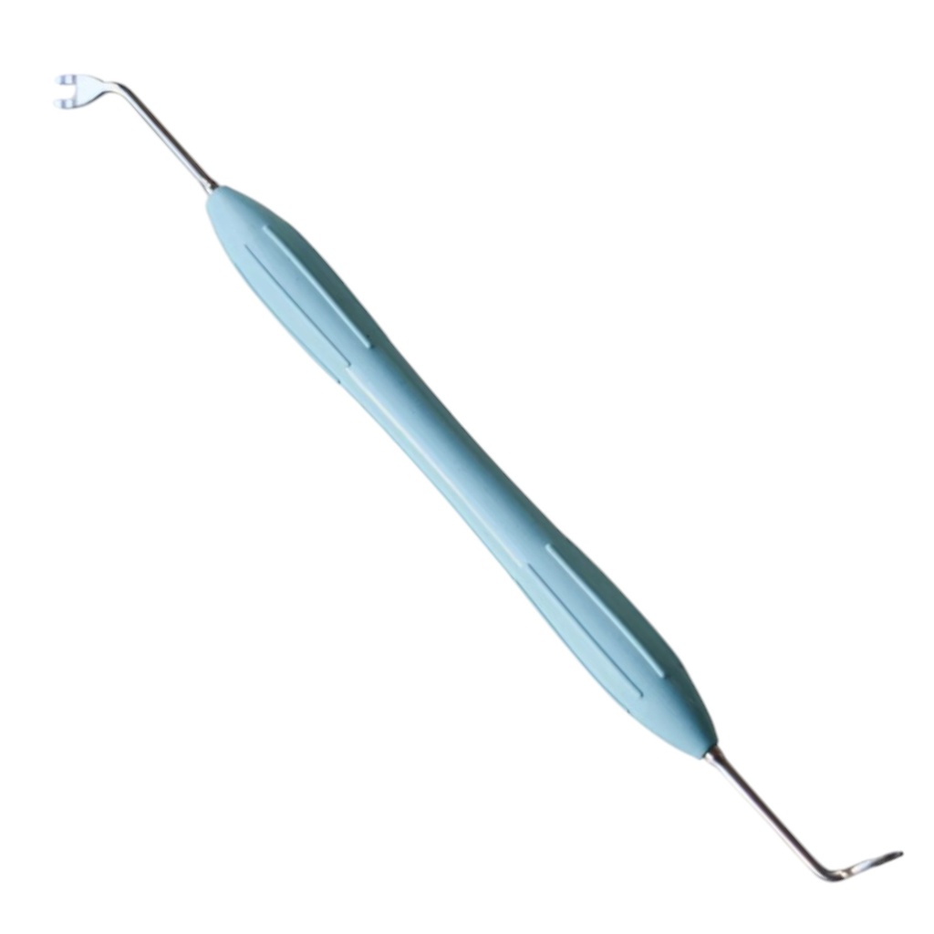 ESPÁTULA PARA COMPOSITE DE MANGO SILICONADO TURQUESA