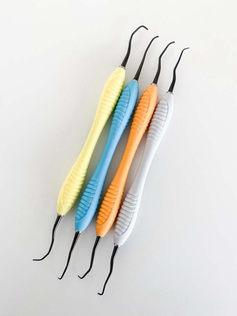 KIT DE 4 CURETAS GRACEY + CASETE METALICO - BADERMASTER