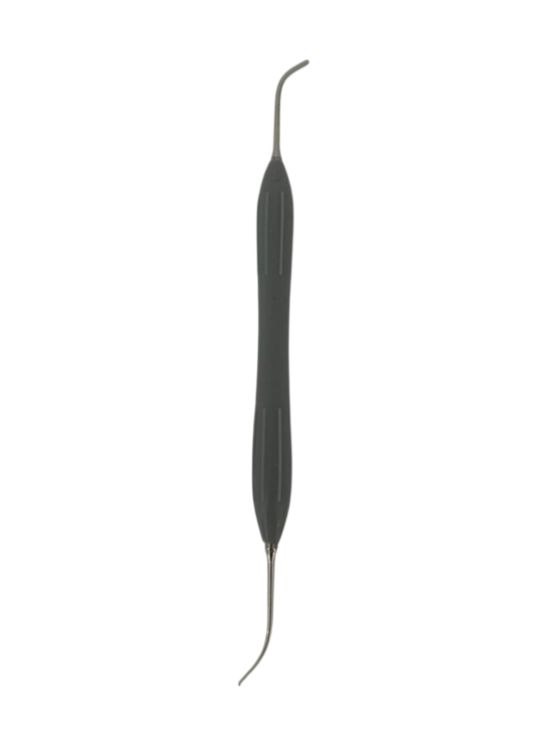 ESPÁTULA PARA COMPOSITE DE MANGO SILICONADO GRIS