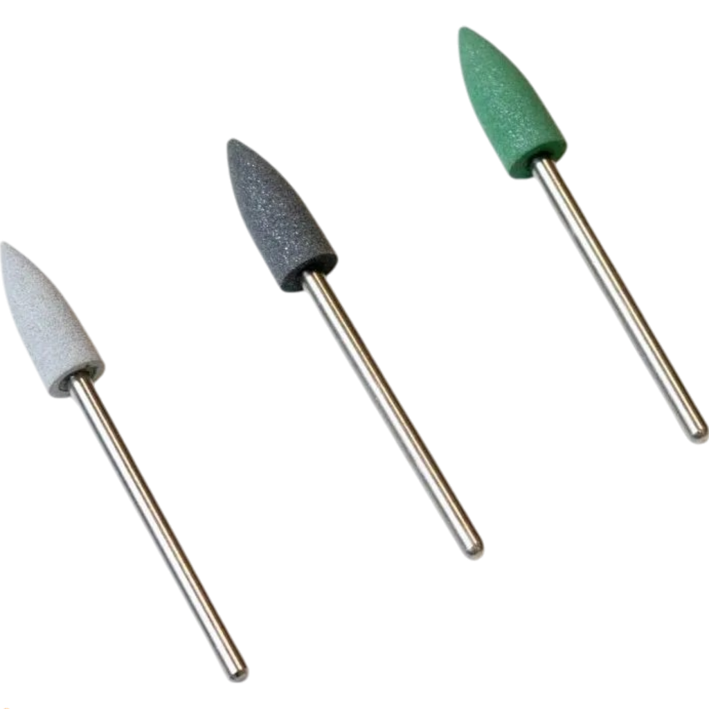 GOMA PARA PULIR PROTESIS TIPO BALA EN PUNTA Blanco