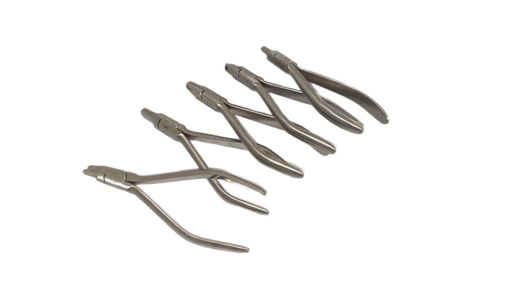 KIT DE 5 ALICATES PARA ALINEADORES ORTODONCIA