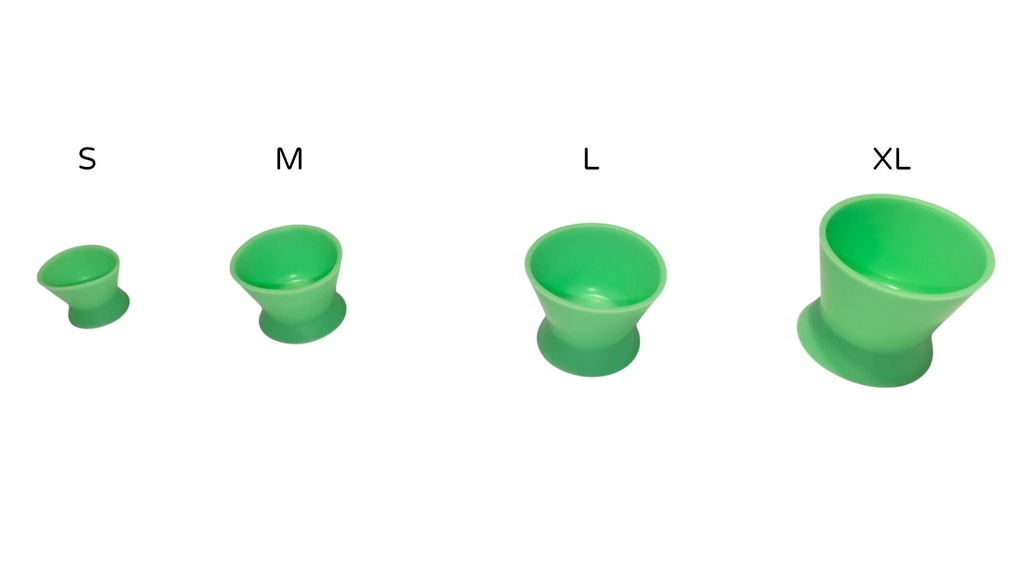 VASOS DAPPEN SILICONADOS VERDES X4UDS.