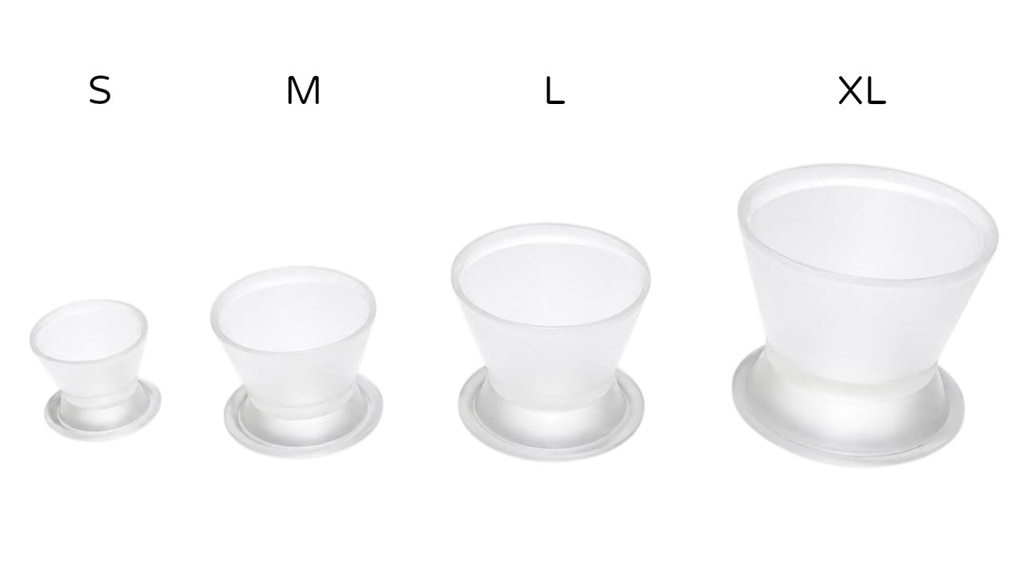 VASOS DAPPEN SILICONADOS TRANSPARENTES X4UDS.