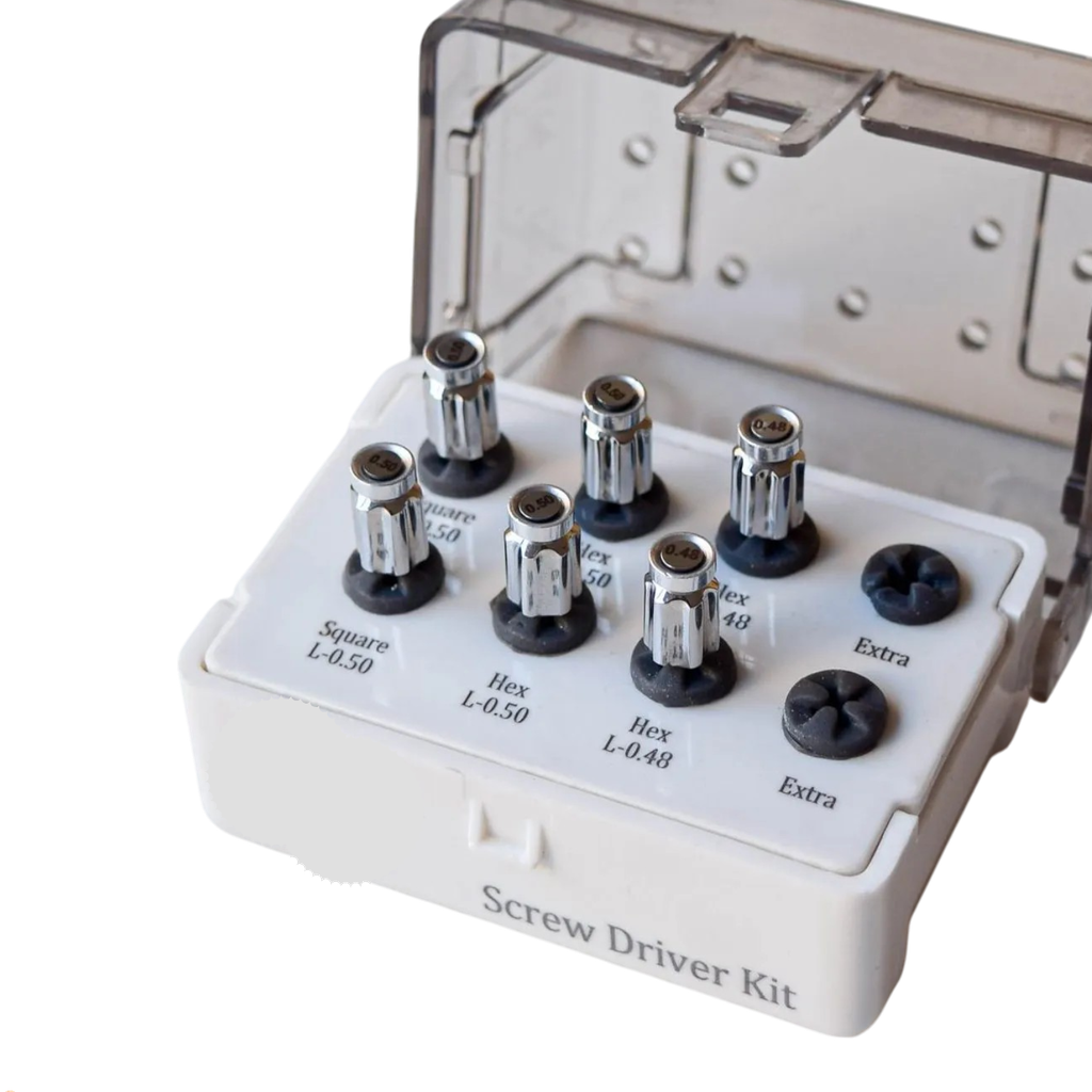 KIT DE DESTORNILLADORES DE IMPLANTE X6UDS