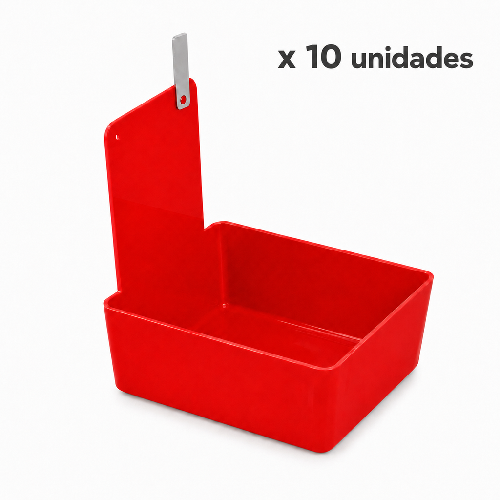 GAVETA PARA MODELOS COLOR ROJO x 10 uds