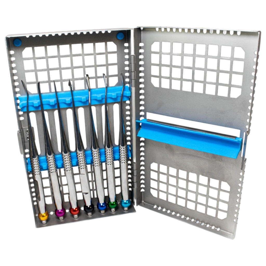 KIT DE 7 PERIOTOMOS CON CASETE METALICO