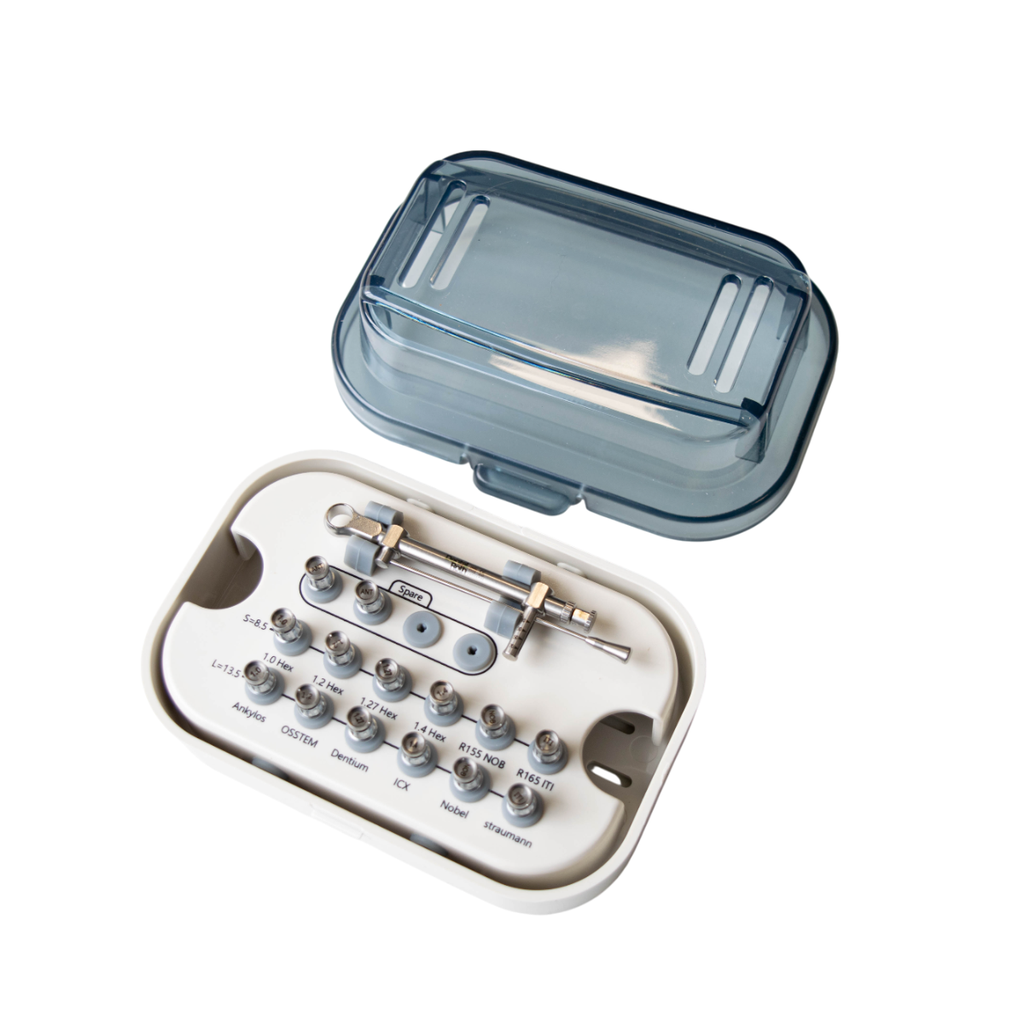 KIT PROTETICO DE DESTORNILLADORES CON TORQUIMETRO AGUJA