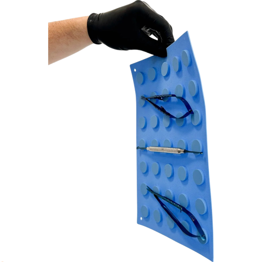 [11/050] COMPRESA IMANTADA DE SILICONA CELESTE CHICA (20X30)