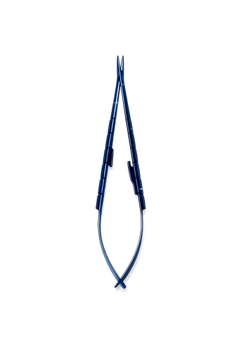 [17/4040-7] PINZA PORTA AGUJAS CASTROVIEJO AZUL 16