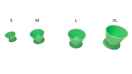 [11/039V] VASOS DAPPEN SILICONADOS VERDES X4UDS.