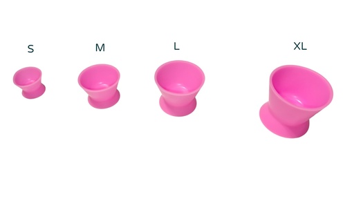 [11/039R] VASOS DAPPEN SILICONADOS ROSAS X4UDS.