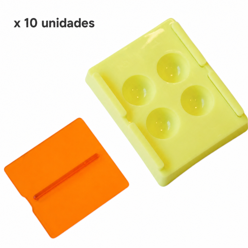 [11/046x10] CAJA FOTO RESISTENTE PARA COMPOSITE AMARILLA x10uds