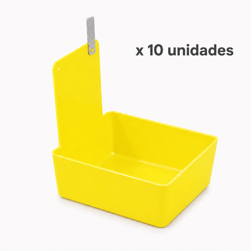 [090615UD-Ax10] GAVETA PARA MODELOS COLOR AMARILLO x 10 uds