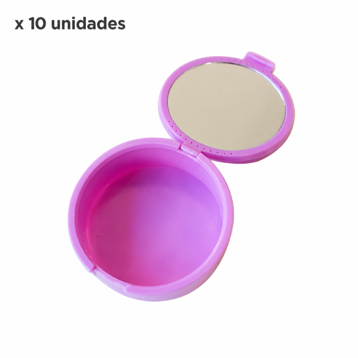 [090610-6x10] CAJA PORTA ALINEADORES CON ESPEJO GRANDE x 10uds
