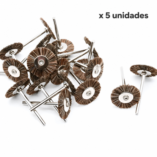 [C0265x5] ANILLO DE PELO OSCURO PARA PROTESIS DENTAL x 5 uds