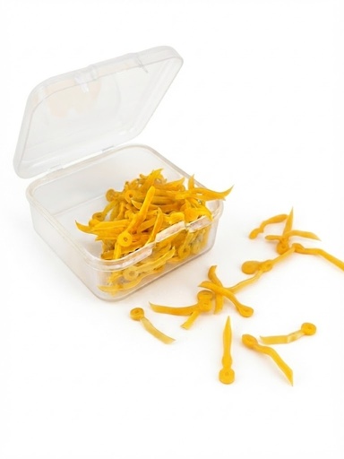 [C0246A] CUÑAS PLASTICAS AMARILLAS (100 UNIDADES) 