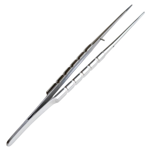 [17/4033-1] PINZA MICROQUIRURGICA DE MANO IZQUIERDA AZUL